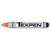DYKEM 16103 TEXPEN Industrial Steel Ball Tip Paint Marker, Orange, 3/32 in, Medium
