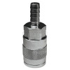 Dixon Valve 4FS4 DQC F-Series Industrial Manual Coupler Standard Hose Barb, 1/2 in, Steel
