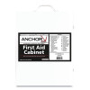 Anchor Brand 863-09-1F 3 Shelf First Aid Cabinet, 150 Person, Metal Case, Includes 800 Pieces