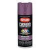 Krylon K02709007 Fusion All-in-One Paints + Primers, 12 oz, Aerosol Can, Gloss Icy Grape