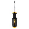 DeWalt DWHT68000 MAX FIT Multi-Bit Screwdriver, 11-in-1, 5 in Shank, Includes Phillips, Slotted, Torx, Square and Nut Driver Bits