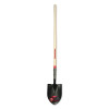 TRUE TEMPER 2585600 Forged Round Point Shovel, 8.75 in W x 5.300 in L Blade, 45 in Hardwood Handle with Cushion End