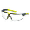 HexArmor 11-19009-10 VS300/VS300G Anti-Fog Safety Glasses, VS300, Clear Add+2.0, TruShield, Gray/Lime