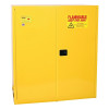 EAGLE 1955X Drum Safety Cabinet, 2-Drum Vertical, Self-Close Door, 110 gal Cap, Yellow