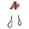 DBI-SALA 3500277 Nano-Lok Edge Self-Retracting Lifeline, 8 ft, Rebar Snap Lock Hook, 420 lb, 2 Legs, Galvanized Cable