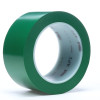 3M 7000028855 Vinyl Tape 471, 2 in W x 36 yd L, 5.2 mil Thick, Green