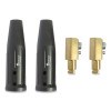 Best Welds 4MBP1 Cable Connector, Male, Ball Point Connection, 4/0 AWG to 3/0 AWG Cable Capacity