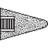 Norton 61463615722 Type 17 Gemini Cone Sq. Tip, 2in D, 3in Thick, 5/8-11 Arbor, 24 Grit Alum Oxide