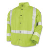 BLACK STALLION JF1012-LM-2XL JF1012 FR Safety Welding Jacket with 2 in Reflective Tape, 2X-Large, 9 oz FR Cotton, Safety Lime
