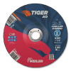 Weiler 57105 Tiger AO Type 27 Cut/Grind Combo Wheel, 7 in dia, 1/8 in thick, 7/8 in dia arbor, Grit 30, Aluminum Oxide