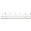 L.S. Starrett 66009 Steel Rule, 12 in, 4R, Steel, Full-Flexible