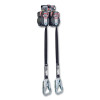 Miller by PIP MTL-LEP2-63/6FT TurboLite TurboLite+ Edge Cable SRL, 6 ft, Galv Steel Cable, One Pin Connect, Al Captive Eye Carabiner, Twin Leg, 420 lb