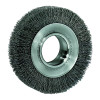 Weiler 03070 Wide-Face Crimped Wire Wheel, 6 in Dia. x 1 1/4 in W, 0.014 in Steel, 6,000 rpm