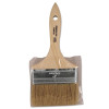 Linzer 15004 White Chinese Bristle Paint Brush, 5/8 in Thick x 4 in W, Wood Handle