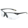 Uvex by PIP A952 A900 Series Reader Safety Glasses 2.5 Diopter Clear Hard Coat Lens Black Frame
