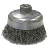 Anchor Brand 93045 Crimped Wire Cup Brushes, 4 in Dia., 0.02 in Carbon Steel Wire