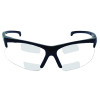 Smith and Wesson 20389 V60 30-06 Dual Reader Prescription Safety Glasses Clear Polycarbonate Hardcoated Lens Black Nylon Frame 2.5 Diopter