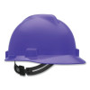 MSA 488398 V-Gard Slotted Full Brim Hat Purple with Staz-On Suspension