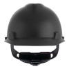 MSA 10203092 V-Gard Cap-Style Hard Hat with Fas-Trac III Suspension, Matte, Black