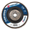 Weiler 51125 Tiger Paw TY29 Coated Abrasive Flap Disc, 4-1/2 in dia, 60 Grit, 5/8 in-11, 13000 rpm