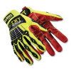 HexArmor 4012-XL EXT Rescue First Responder Safety Gloves, 4012, A8 Cut, X-Large, Black/Red/Hi-vis Yellow, TP-X Palm