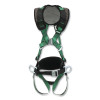 MSA 10206163 V-FORM+ Full-Body Harness, Construction, Back D-Ring, Super XL, QC Chest/Tongue-Buckle Leg Straps, Shoulder/Waist Padding