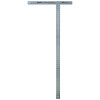 Empire Level 41848 T-Square, Professional, 48 in, Aluminum, Silver