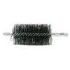 Weiler 44152 2" Double Spiral Flue Brush, .012 Steel Fill