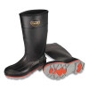 Servus 75108-070 XTP XTRA TRACTION Boots, Plain Toe, Size 7, PVC, Black/Gray
