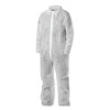 KleenGuard 65331 KGA10 Lightweight Coverall, Zip Front, Elastic Wrists, Open Ankle, White, 3X-Large