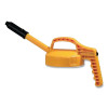 OilSafe 100309 Stretch Spout Lid, 0.5 in dia, Yellow, Engineering Plastic