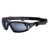 Bolle Safety 40259 Rush+ Series Safety Glasses, Smoke Lens, Anti-Fog, Anti-Scratch, Black Frame