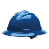 Bullard 71KBR C71 Standard Full-Brim Hard Hat, 4-point Ratchet, Kentucky Blue