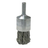 Weiler 36287 Vortec Pro Stem Mtd Knot Wire End Brushes, Stainless, 3/4 in Dia, .014 Wire