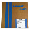 Band-It C30499 Bands, 1/2 in, 100 ft, 0.03 in, Galvanized Carbon Steel