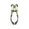Miller by PIP H5ISP311003 H500 Industry Standard Full-Body Harness, Back D-Ring, 2X-Large, Mating Chest/Tongue Leg Buckles, Shoulder Pads, IS1P