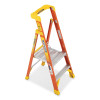 Werner PD6202 Fiberglass Podium Ladder 2 Ft Type IA 300 Lb Capacity Orange