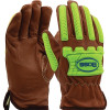 Boss KS993KOAB Xtreme Leather Driver Glove with Oil Armor and A4 Cut Resistant Liner Size 2XL