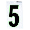 Brady 3010-5 Self-Adhesive Number 5 3 Inch Black 10-Pack