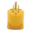 Eaton Crouse-Hinds 4867BOX 3 Wire Grounded Vinyl Plug, 15 A, 125 V, Vinyl, Male