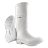 Dunlop Protective Footwear 8101200.12 White Rubber Boots, Steel Toe, Men's 12, 16 in Boot, PVC, White