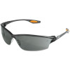 MCR Safety LW212 Law 2 Protective Eyewear, Gray Lens, Duramass Hard Coat, Black Frame, Nylon