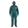 AlphaTec GR40-T-92-111-07 4000 Ultrasonically Welded & Taped Model 111 Coverall, Green, 3X-Large