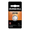 Duracell DURDL2016BPK Lithium Battery, 3V, 2016 Coin Cell, 1 EA/PK