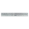 General Tools 311ME Economy Precision Stainless Steel Rules, 6 in X 3/4 in, Stainless Steel, Inch