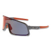 MCR Safety HK43RBZP Hulk 4 St Jude Safety Glasses Gun Metal Frame Red Diamond Mirror Polarized MAX3 Lens