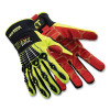 HexArmor 4014-S EXT Rescue barrier 4014 Rescue Gloves, A8 Cut, Small, Black/Red/Hi-vis Yellow, TP-X Palm