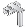 Tillman RC1064 Track Mounted Rolling Curtain System, 4 in W x 4.25 in L, Metallic, Galv Steel, Track Connector Support, Floor Mount