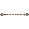 Peerless 5262463 Grade 70 Transport Tiedown Chain Assemblies, 3/8 in, 6,600 lb Load, Yellow, 25ft