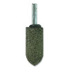 Weiler 68333 Tiger Mounted Point, 7/8 in dia x 1/4 in dia Shank x 1-1/2 in L Shank, 24 Grit, Zirconia Alumina, A11, 10 EA/BX